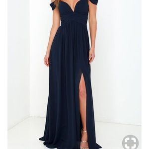 Lulus navy blue special occasion dress